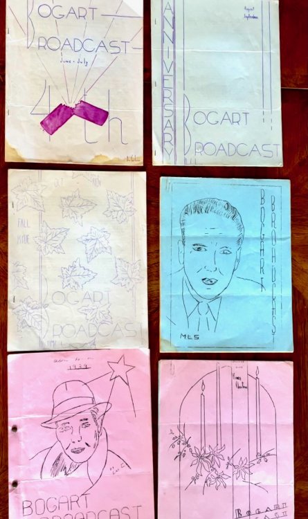 BOGART BROADCAST fanzine, Six Issues, 1938-40