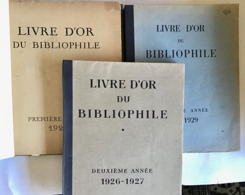 Livre DOr du Bibliophile. 3 Volumes: 1925, 1926 1927, 1928 1929