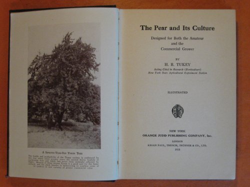 The Pear and Its Culture