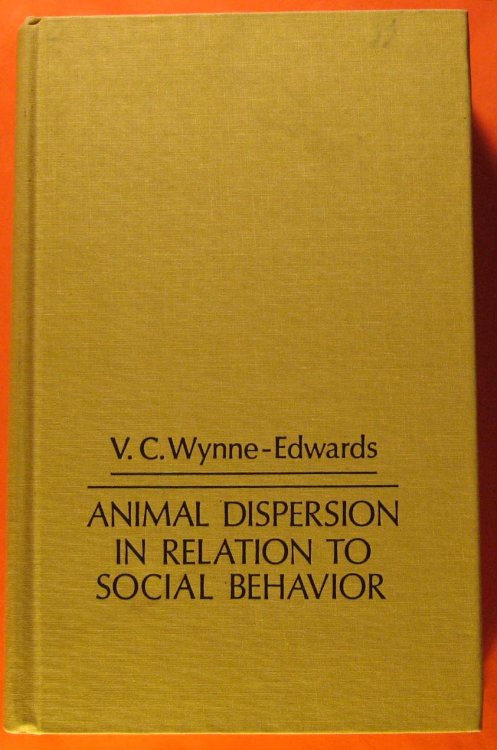 Animal Dispersion in Relation to Social Behaviour