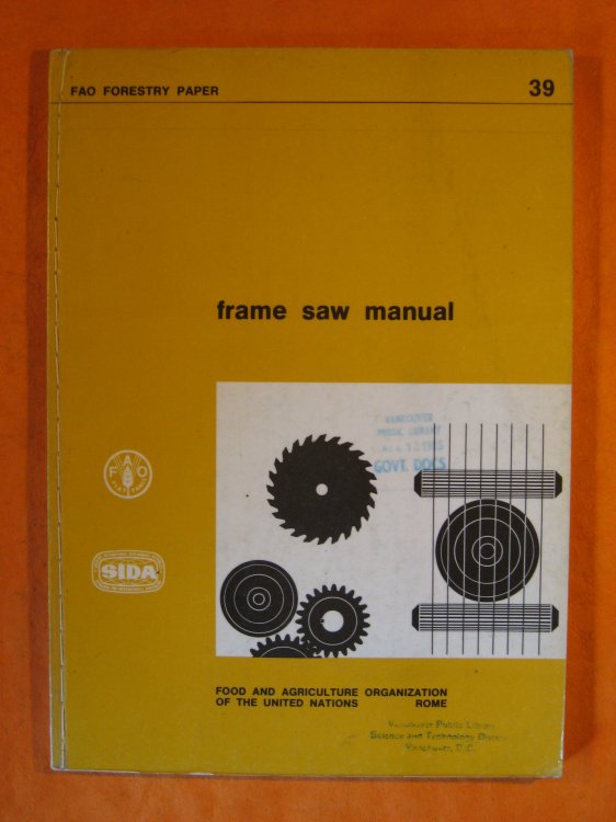 Frame Saw Manual