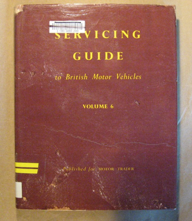 Servicing Guide to British Motor Vehicles Vol. 6: Cars, Commercial Vehicles, Diesel Engines and Components