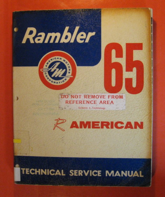 1965 Rambler American Technical Service Manual