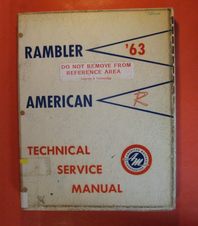 1963 Rambler American Technical Service Manual