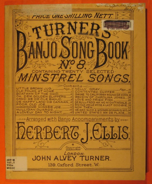 Turner's Banjo Song Book, No. 8