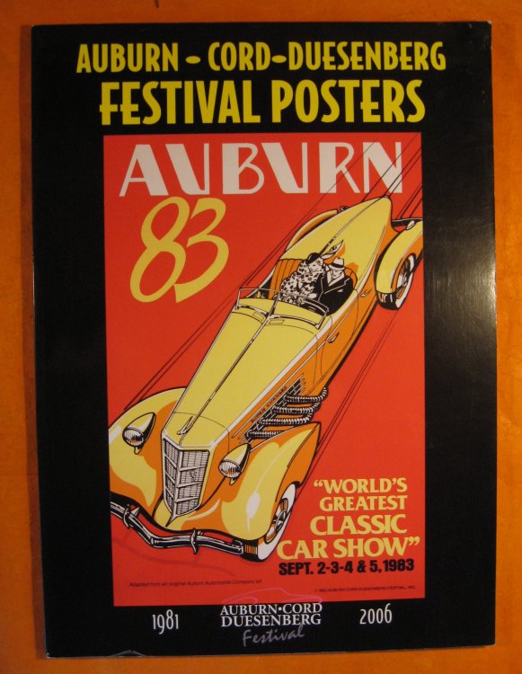 Auburn Cord Duesenberg Festival Poster Art Book 1981 - 2006