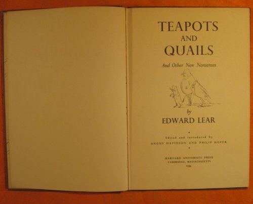 Teapots and Quails: And Other New Nonsenses