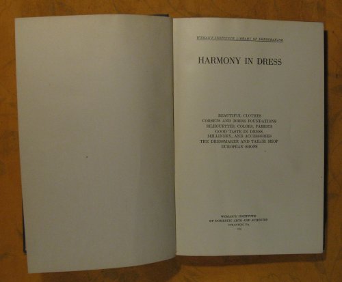Woman's Institute Library of Dressmaking: Harmony in Dress (Volume 2)