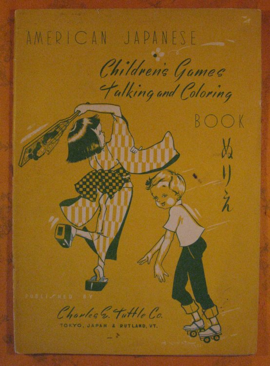 American Japanese Children's Game Talking and Coloring Book