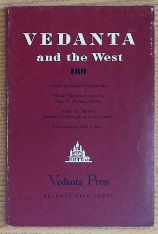 Vedanta and the West #189