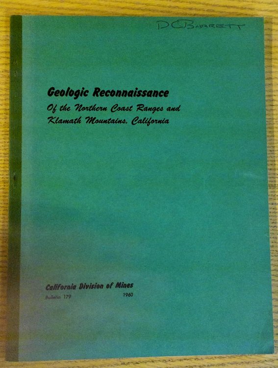 geologic reconnaissance of the northern coast ranges and Klamath mountains, California: With a Summary of the Mineral Resources