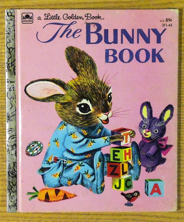 Four Little Golden Books Illustrated by Richard Scarry: Home for a Bunny; My First Counting Book; Good Night, Little Bear; The Bunny Book