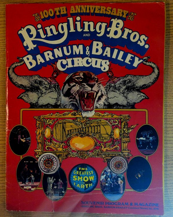 Ringling Bros. and Barnum Bailey Circus 100th Souvenir Program and Magazine