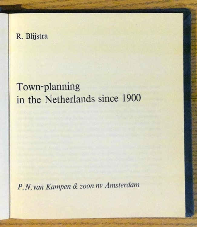 Town-planning in the Netherlands Since 1900