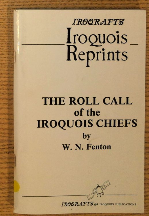 The Roll Call of the Iroquois Chiefs : A Study of a Mnemonic Cane from the Six Nations Reserve