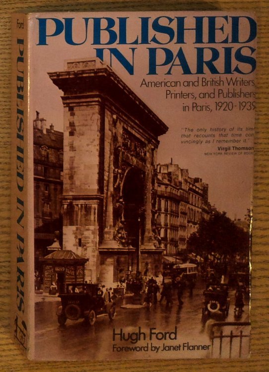 Published in Paris: American and British Writers, Printers, and Publishers in Paris, 1920-1939
