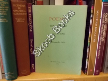 Shonosuke Ishii: Poems: Translations & Imitations