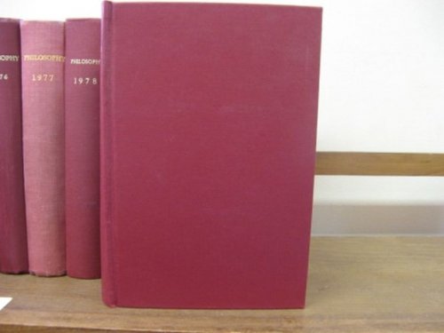 Philosophy: The Journal of the Royal Institute of Philosophy; Volume 58, 1983