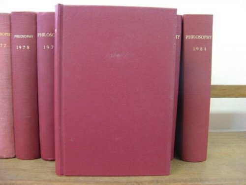 Philosophy: The Journal of the Royal Institute of Philosophy; Volume 60, 1985