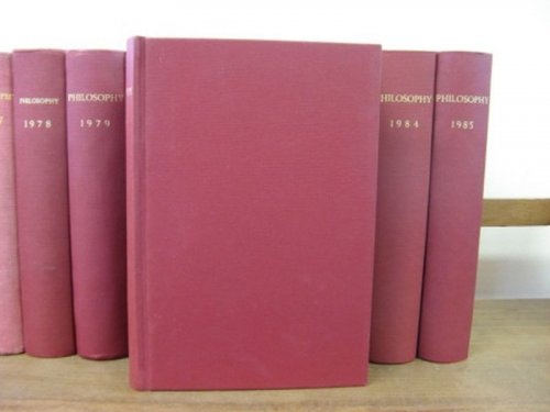 Philosophy: The Journal of the Royal Institute of Philosophy; Volume 61, 1986