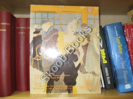 Christie's Important Old Master, Modern and Contemporary Prints: Thursday, 27 June and Friday, 28 June 1996