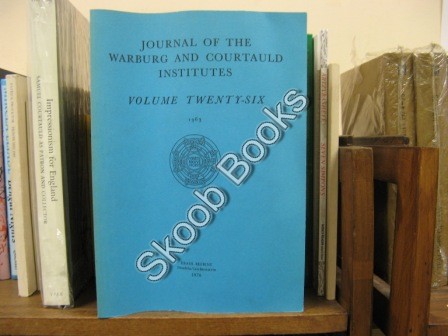 Image for Journal of the Warburg and Courtauld Institutes; Volume XXVI Journal of the Warburg and Courtauld Institutes; Volume XXVI