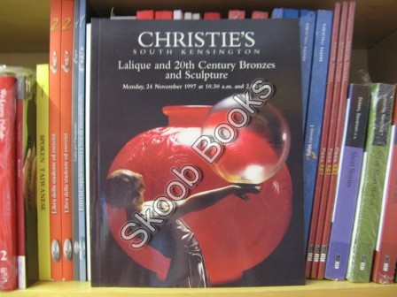 Christie's South Kensington: Lalique and 20th Century Bronzes and Sculpture: Monday, 24 November 1997