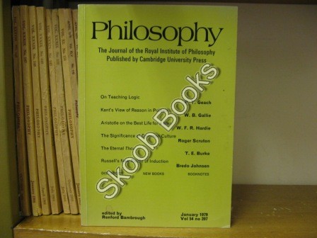 Philosophy: The Journal of the Royal Institute of Philosophy: Vol. 54, No. 207, pp 1-144, January 1979