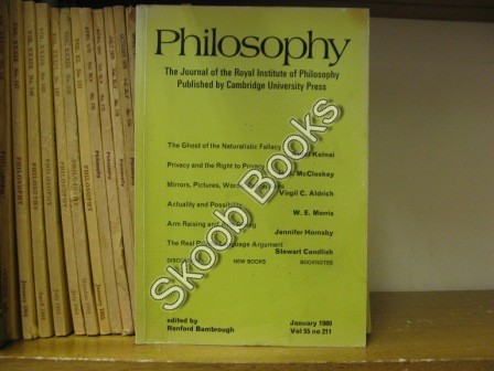Philosophy: The Journal of the Royal Institute of Philosophy: Vol. 55, No. 211, pp 1-144, January 1980