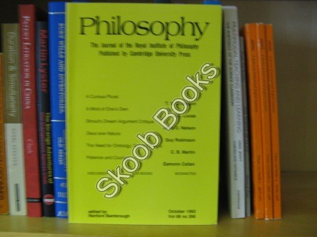 Image for Philosophy: The Journal of the Royal Institute of Philosophy: Vol. 68, No. 266, October 1993 Philosophy: The Journal of the Royal Institute of Philosophy: Vol. 68, No. 266, October 1993