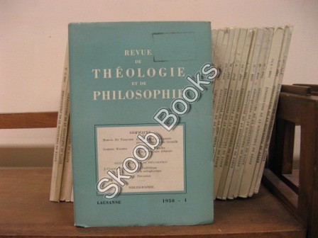 Image for Revue de Theologie et de Philosophie; 1958, I Revue de Theologie et de Philosophie; 1958, I