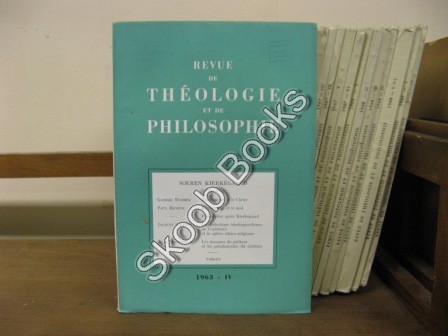 Revue de Theologie et de Philosophie; 1963, IV
