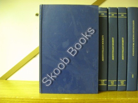 The Aristotelian Society: Supplementary Volume XXXIV: 1960