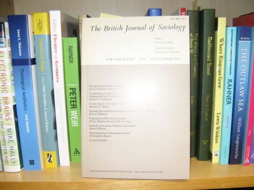 Image for The British Journal of Sociology; Volume XXXIV, No. 3, September 1983 The British Journal of Sociology; Volume XXXIV, No. 3, September 1983