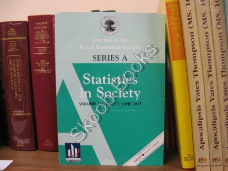 Journal of the Royal Statistical Society: Series A: Statistics in Society: Volume 176, Part 3, June 2013