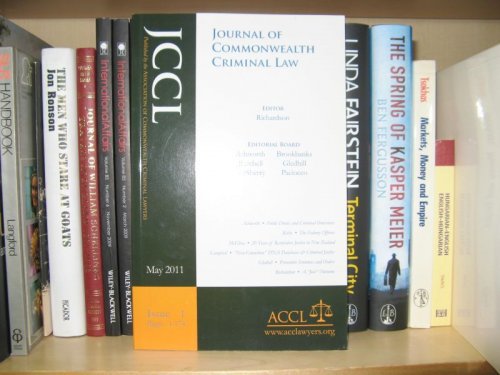 Journal of Commonwealth Criminal Law: May 2011, Issue 1, Pages 1 - 174