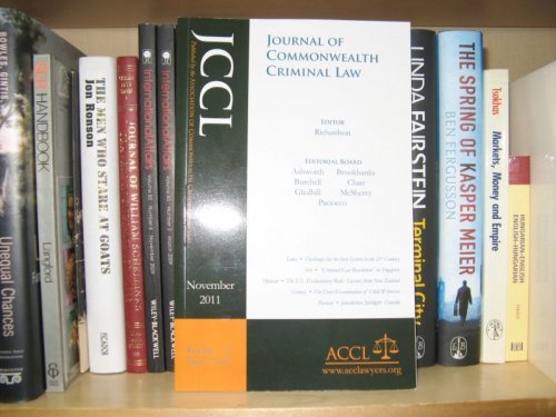 Journal of Commonwealth Criminal Law: November 2011, Issue 2, Pages 175 - 367
