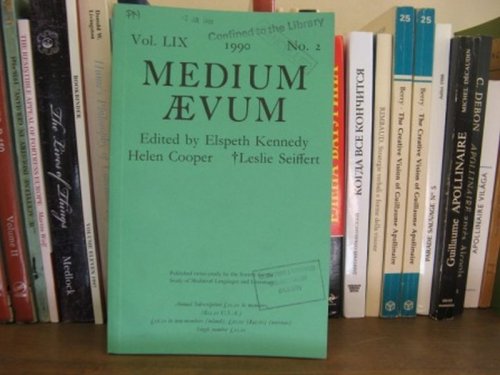 Medium Aevum; Vol. LIX, 1990, No. 2