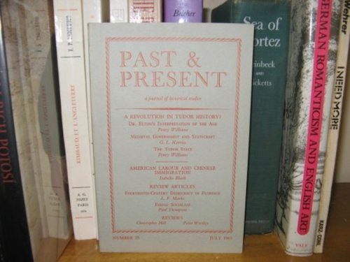 Past and Present: A Journal of Historical Studies: Number 25, July 1963