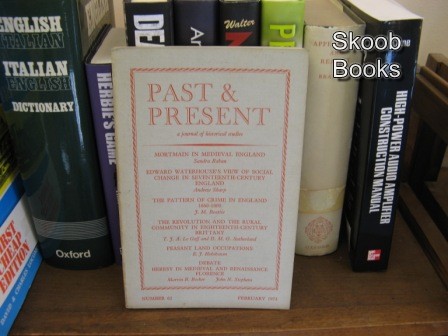 Past and Present: A Journal of Historical Studies: Number 62, February 1974