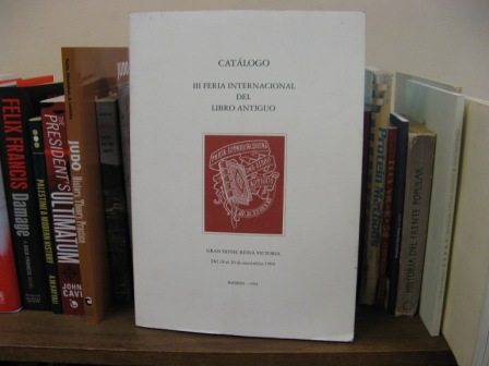 Catalogo III Feria Internacional Del Libro Antiguo