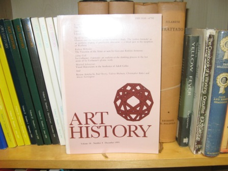 Art History: Journal of the Association of Art Historians, Volume 18, Number 4, December 1995
