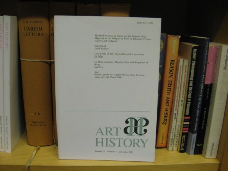 Art History: Journal of the Association of Art Historians, Volume 23, Number 3, September 2000