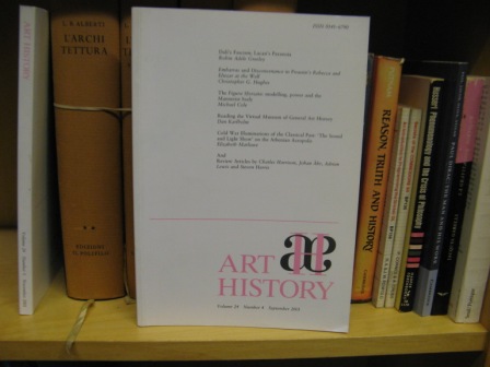 Art History: Journal of the Association of Art Historians, Volume 24, Number 4, September 2001