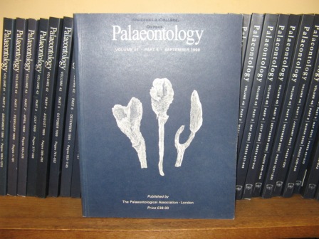 Palaeontology; Volume 41, Part 5, September 1998