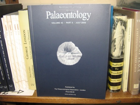 Palaeontology; Volume 43, Part 3, July 2000