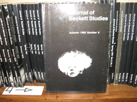 Journal of Beckett Studies; Autumn 1980, Number 6
