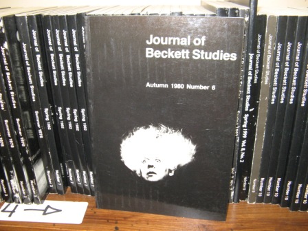 Journal of Beckett Studies; Autumn 1980, Number 6