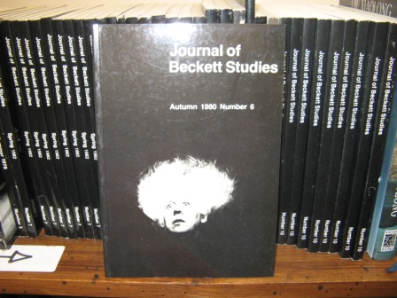 Journal of Beckett Studies; Autumn 1980, Number 6