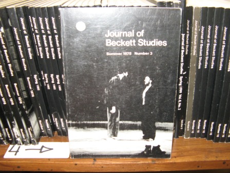 Journal of Beckett Studies; Summer 1978, Number 3